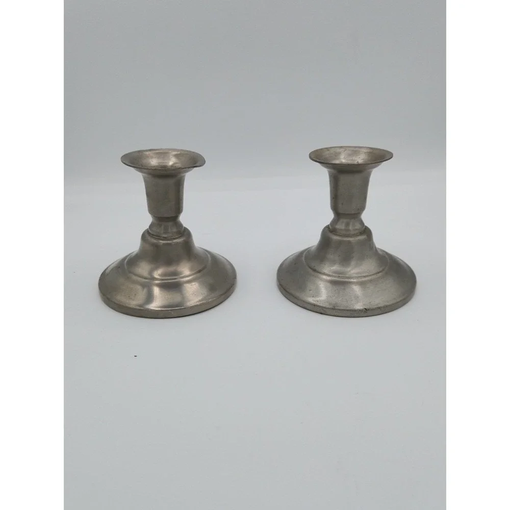 International Pewter Company Candlesticks Set of 2 Candle Holders‎